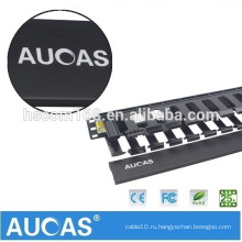 Aucas High Quality 12 Rings Сетевое кабельное управление Lan Patch Panel 1U Управление кабелем